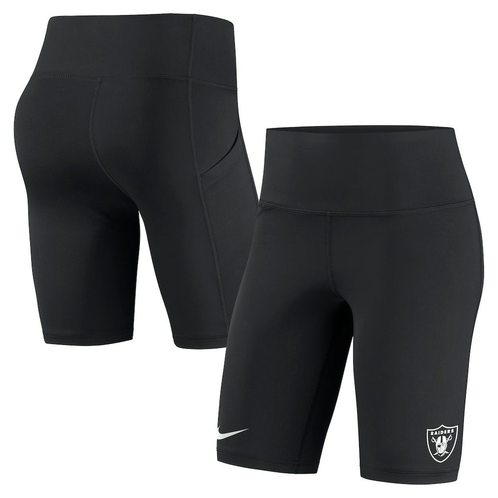 Las Vegas Raiders Women's Biker Shorts - Black - Nike