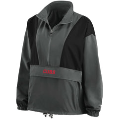 Chicago Cubs WEAR by Erin Andrews Women's Packable Half-Zip Jacket Discount