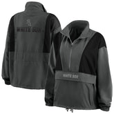 Chicago White Sox WEAR by Erin Andrews Women's Packable Half-Zip Jacket Discount