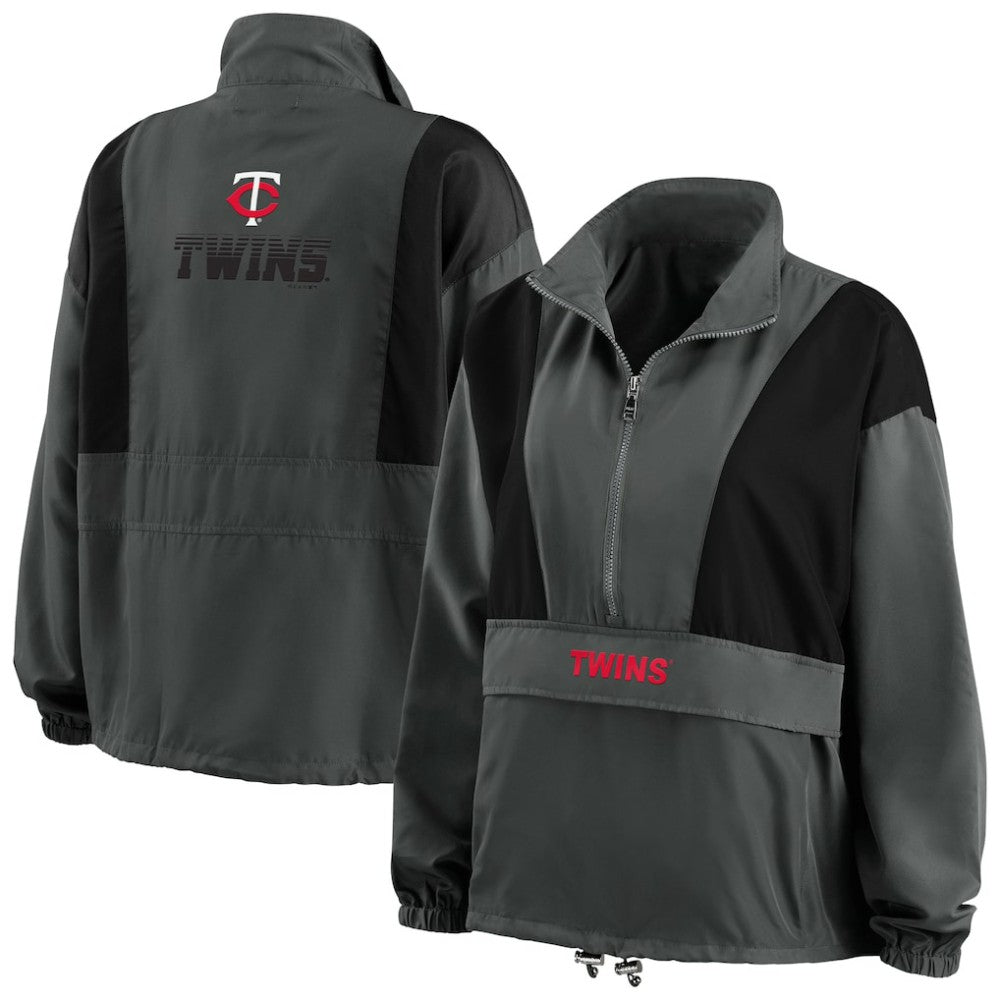 Minnesota Twins WEAR by Erin Andrews Women's Packable Half-Zip Jacket Online