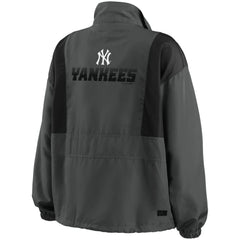 New York Yankees WEAR by Erin Andrews Women's Packable Half-Zip Jacket Sale