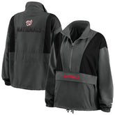 Washington Nationals WEAR by Erin Andrews Women's Packable Half-Zip Jacket Online