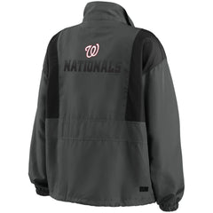 Washington Nationals WEAR by Erin Andrews Women's Packable Half-Zip Jacket Online