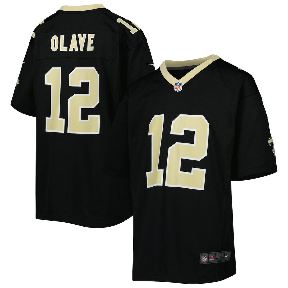 Chris Olave New Orleans Saints Youth Game Jersey - Black - Nike