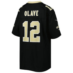 Chris Olave New Orleans Saints Youth Game Jersey - Black - Nike