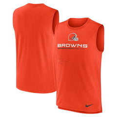 Cleveland Browns Muscle Trainer Tank Top - Orange - Nike