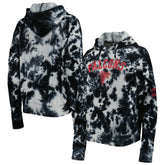 Atlanta Falcons New Era Women's Cloud Dye Fleece Pullover Hoodie - Black - NFL