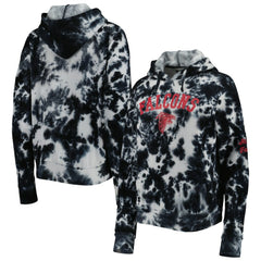 Atlanta Falcons New Era Women's Cloud Dye Fleece Pullover Hoodie - Black - NFL