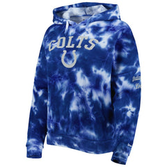 Indianapolis Colts New Era Women's Cloud Dye Fleece Pullover Hoodie - Royal - NFL