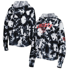 Kansas City Chiefs New Era Women's Cloud Dye Fleece Pullover Hoodie - Black - NFL