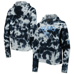 Tennessee Titans New Era Women's Cloud Dye Fleece Pullover Hoodie - Navy - NFL