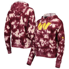 Washington Commanders New Era Women's Cloud Dye Fleece Pullover Hoodie - Burgundy - NFL