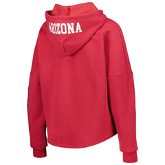 Arizona Cardinals New Era Women's Foil Sleeve Pullover Hoodie - Cardinal - NFL