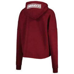 Washington Commanders New Era Women's Foil Sleeve Pullover Hoodie - Burgundy - NFL