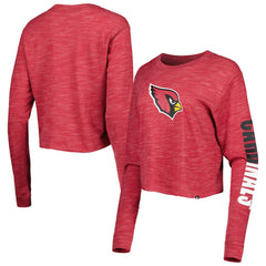 Arizona Cardinals New Era Women's Crop Long Sleeve T-Shirt - Cardinal - NFL
