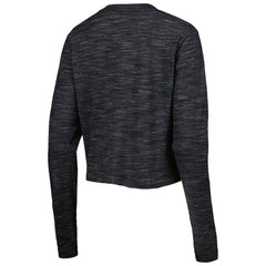 Las Vegas Raiders New Era Women's Crop Long Sleeve T-Shirt - Black - NFL