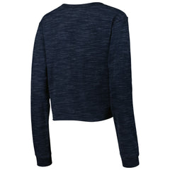 Tennessee Titans New Era Women's Crop Long Sleeve T-Shirt - Navy - NFL