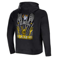 Los Angeles Rams NFL x Darius Rucker Collection Rocker Full-Zip Hoodie - Black - Fanatics