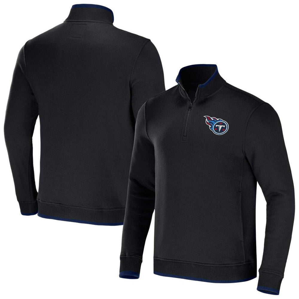 Tennessee Titans NFL x Darius Rucker Collection Logo Quarter-Zip Top - Black - Fanatics