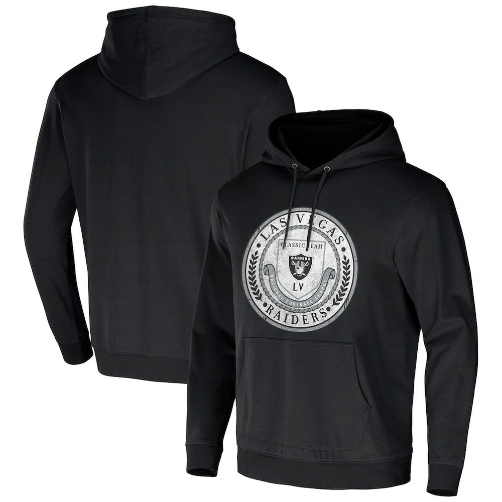 Las Vegas Raiders NFL x Darius Rucker Collection Washed Pullover Hoodie - Black - Fanatics