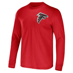 Atlanta Falcons NFL x Darius Rucker Collection Team Long Sleeve Pocket T-Shirt - Red - Fanatics