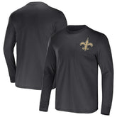 New Orleans Saints NFL x Darius Rucker Collection Team Long Sleeve Pocket T-Shirt - Black - Fanatics