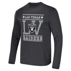 Las Vegas Raiders NFL x Darius Rucker Collection Long Sleeve T-Shirt - Heathered Charcoal - Fanatics