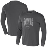 New Orleans Saints NFL x Darius Rucker Collection Long Sleeve Thermal T-Shirt - Charcoal - Fanatics
