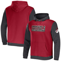Arizona Cardinals NFL x Darius Rucker Collection Colorblock Pullover Hoodie - Cardinal/Charcoal - Fanatics