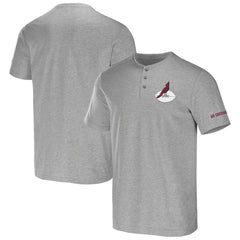 Arizona Cardinals NFL x Darius Rucker Collection Henley T-Shirt - Heather Gray - Fanatics