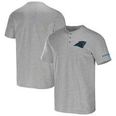 Carolina Panthers NFL x Darius Rucker Collection Henley T-Shirt - Heather Gray - Fanatics