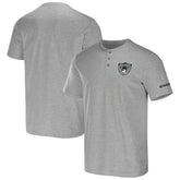 Las Vegas Raiders NFL x Darius Rucker Collection Henley T-Shirt - Heather Gray - Fanatics