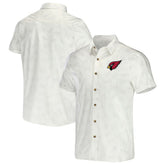 Arizona Cardinals NFL x Darius Rucker Collection Woven Button-Up T-Shirt - White - Fanatics