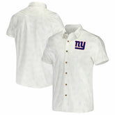 New York Giants NFL x Darius Rucker Collection Woven Button-Up T-Shirt - White - Fanatics