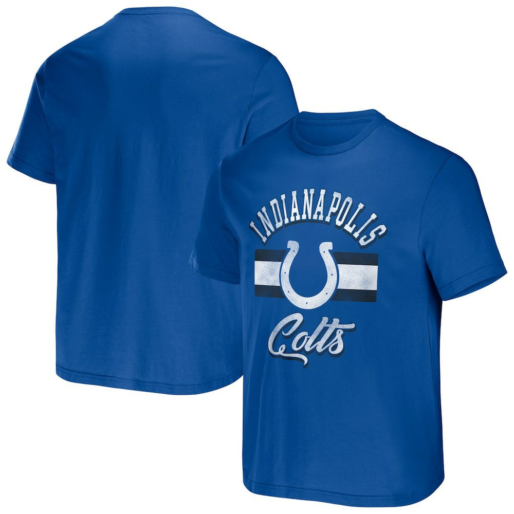 Indianapolis Colts NFL x Darius Rucker Collection Stripe T-Shirt - Royal - Fanatics