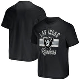 Las Vegas Raiders NFL x Darius Rucker Collection Stripe T-Shirt - Black - Fanatics