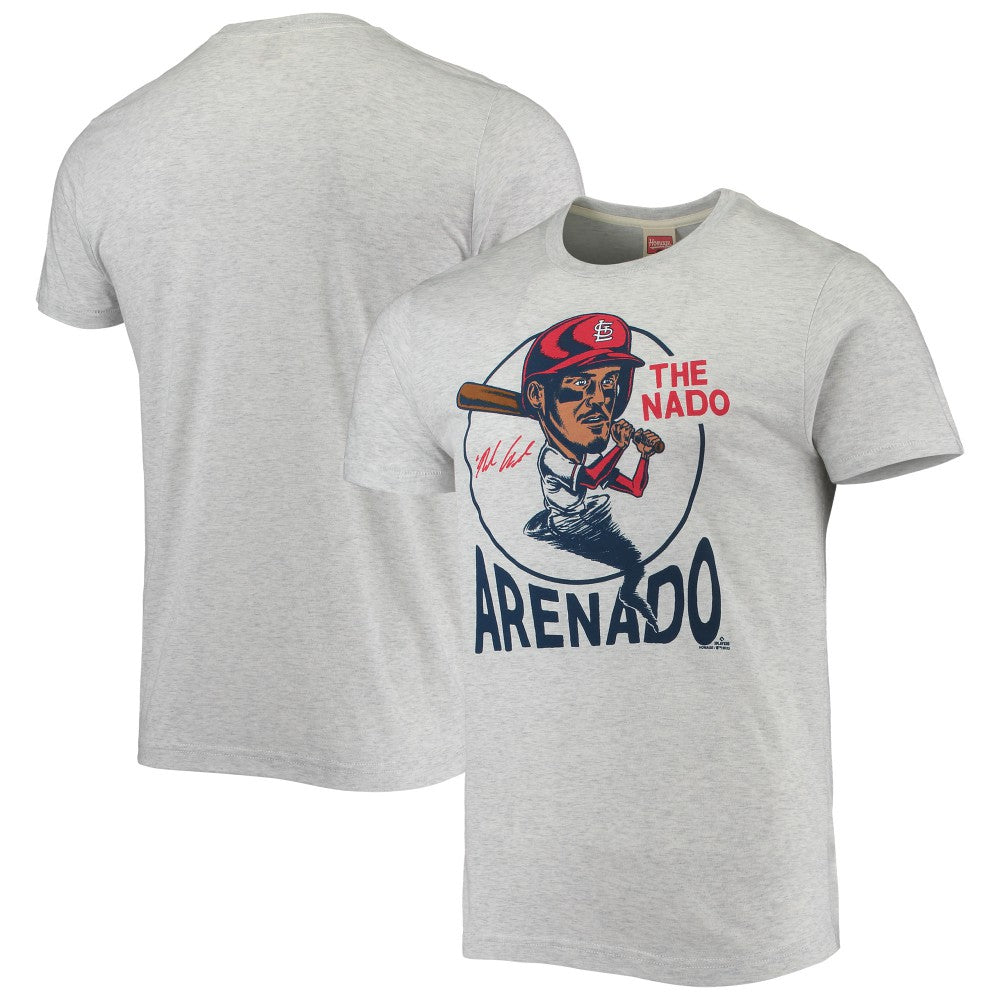 Nolan Arenado St. Louis Cardinals Homage Caricature Tri-Blend T-Shirt Sale