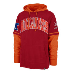 Tampa Bay Buccaneers '47 Shortstop Pullover Hoodie - Red - 47 brand