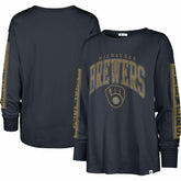 Milwaukee Brewers '47 Women's Statement Long Sleeve T-Shirt Sale