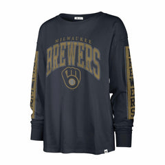 Milwaukee Brewers '47 Women's Statement Long Sleeve T-Shirt Sale