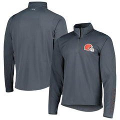 Cleveland Browns MSX by Michael Strahan Half-Zip Pullover - Charcoal - NFL