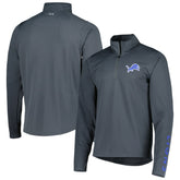 Detroit Lions MSX by Michael Strahan Half-Zip Pullover - Charcoal - NFL