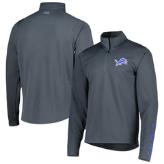 Detroit Lions MSX by Michael Strahan Half-Zip Pullover - Charcoal - NFL
