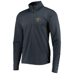 New Orleans Saints MSX by Michael Strahan Half-Zip Pullover - Charcoal - NFL