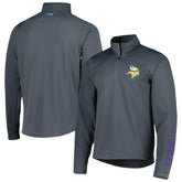 Minnesota Vikings MSX by Michael Strahan Half-Zip Pullover - Charcoal - NFL