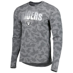 Las Vegas Raiders MSX by Michael Strahan Performance Camo Long Sleeve T-Shirt - Black - NFL