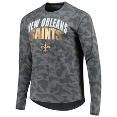 New Orleans Saints MSX by Michael Strahan Performance Camo Long Sleeve T-Shirt - Gray - NFL