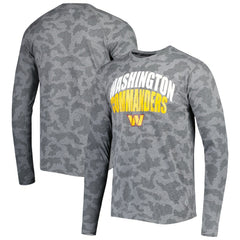 Washington Commanders MSX by Michael Strahan Performance Camo Long Sleeve T-Shirt - Black - NFL