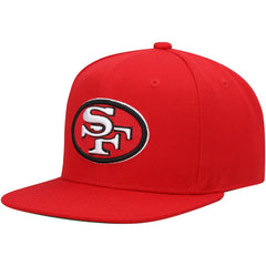 San Francisco 49ers Youth Gridiron Classics Ground Snapback Hat - Scarlet - Mitchell & Ness