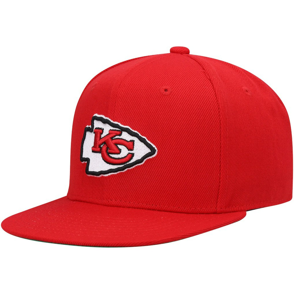 Kansas City Chiefs Youth Gridiron Classics Ground Snapback Hat - Red - Mitchell & Ness